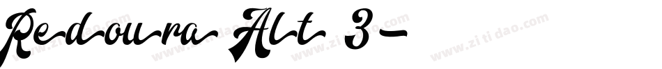 Redoura Alt 3字体转换
